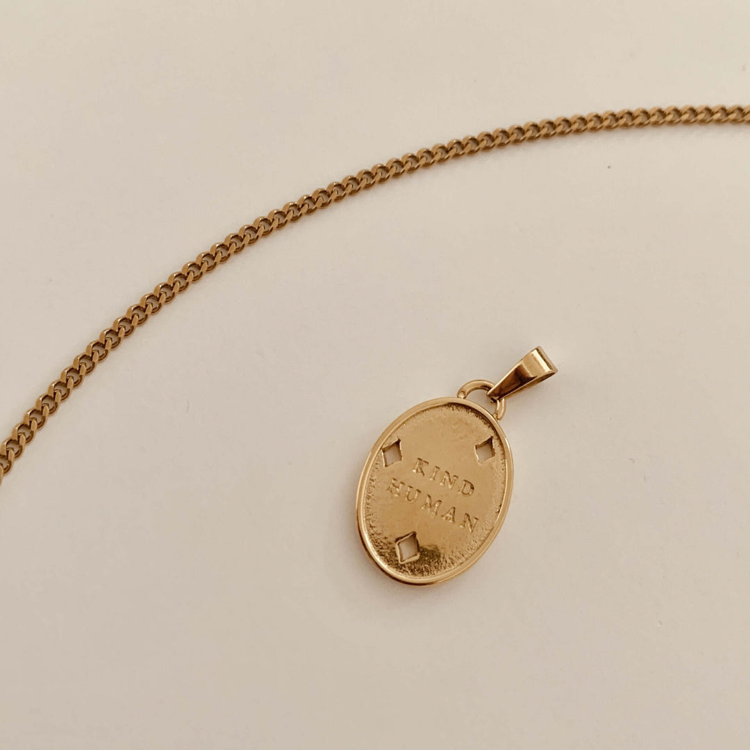Kind Human Necklace - Gold