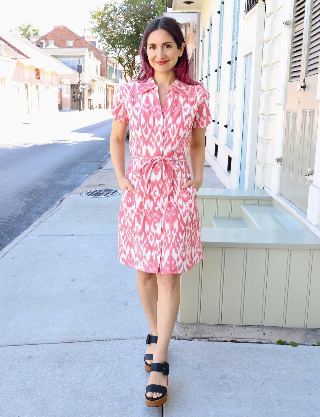 Lakshmi Organic Cotton Button Dress