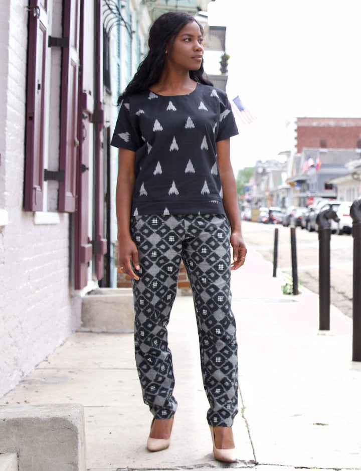 Leo Triangle Top (White Triangles)