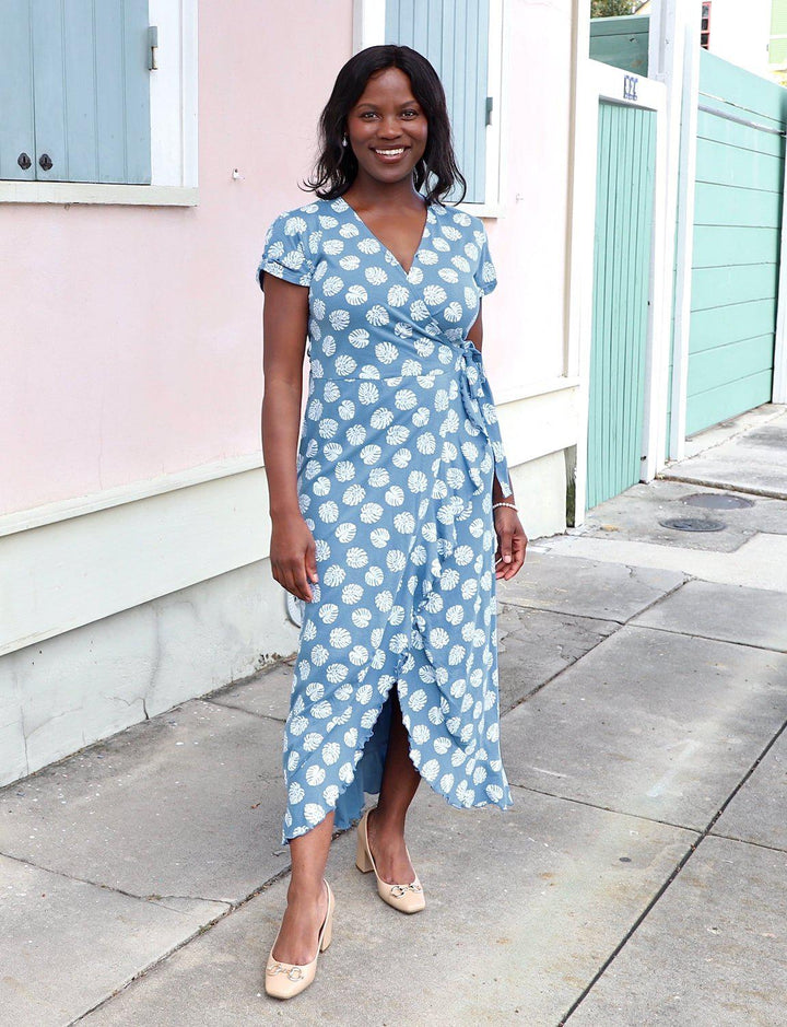 Monstera Organic Wrap Dress