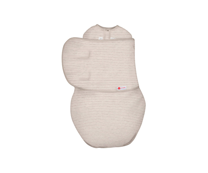 *Organic* Swaddles | Heathered Oatmeal Stripe