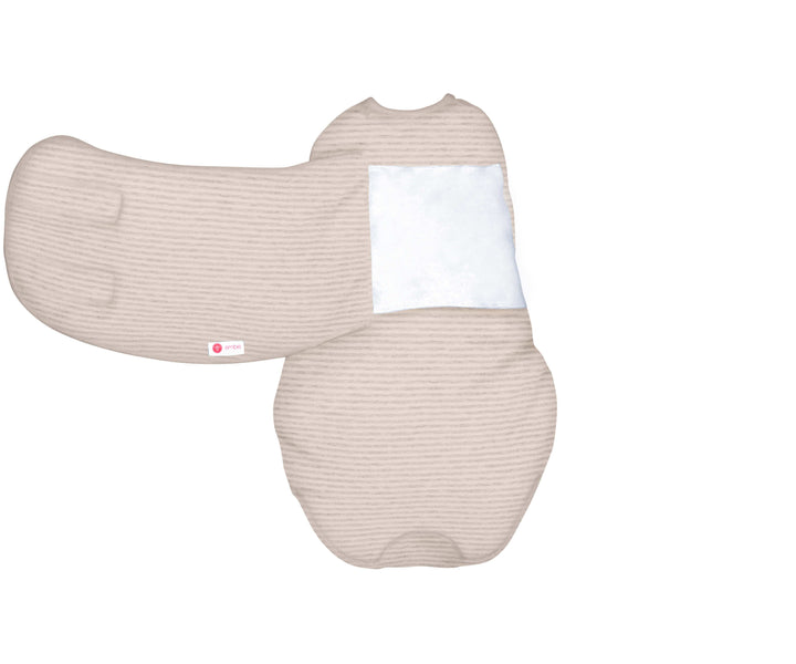 *Organic* Swaddles | Heathered Oatmeal Stripe
