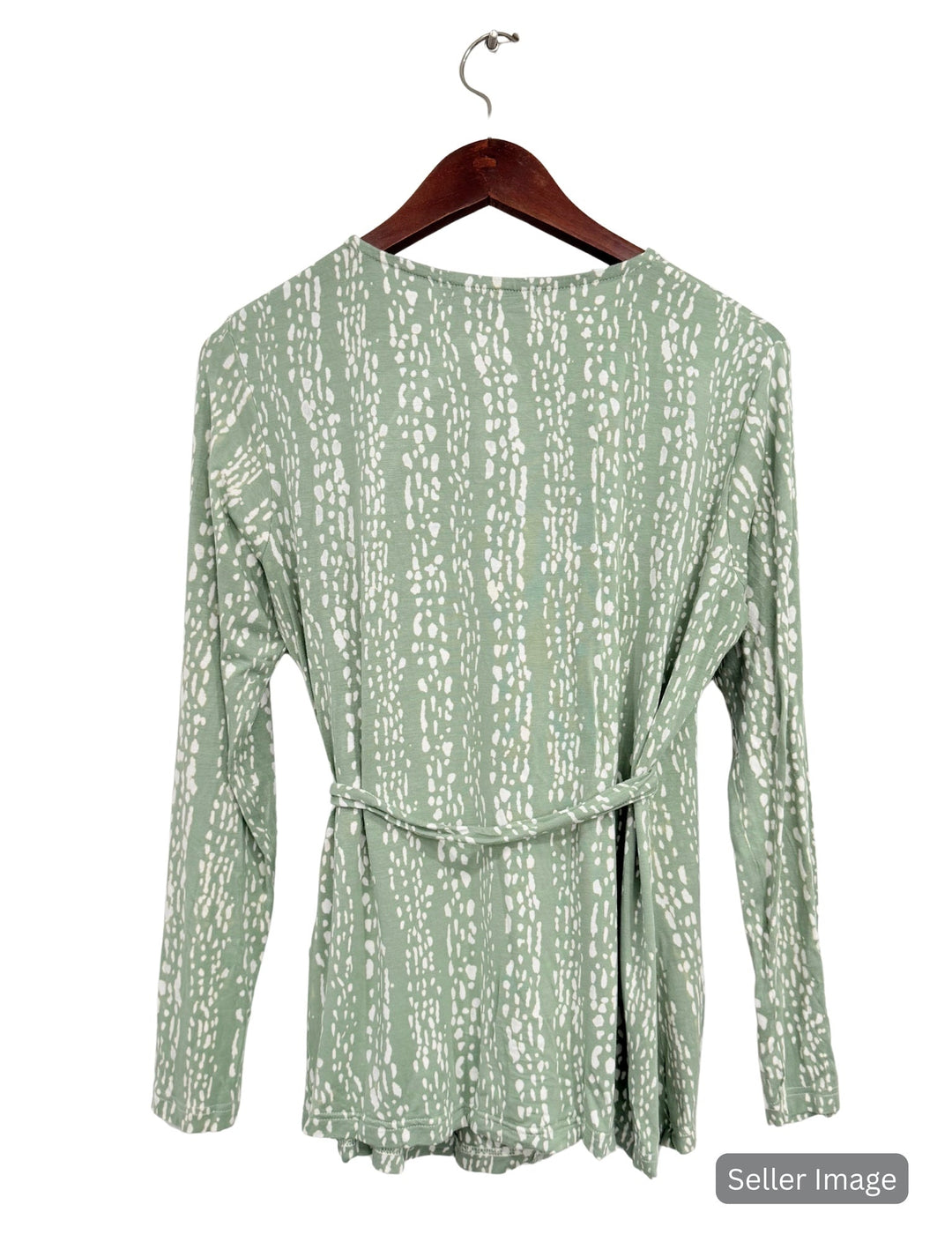 Peridot Organic Wrap Top : Pre-Loved