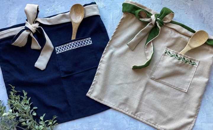Kuffiyeh Apron - Blue
