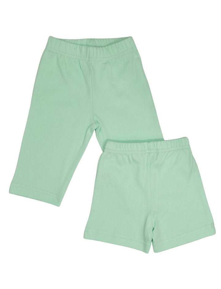 Organic cotton baby pull-on pants with elastic waistband in neutral colors handmade by fair trade artisans
