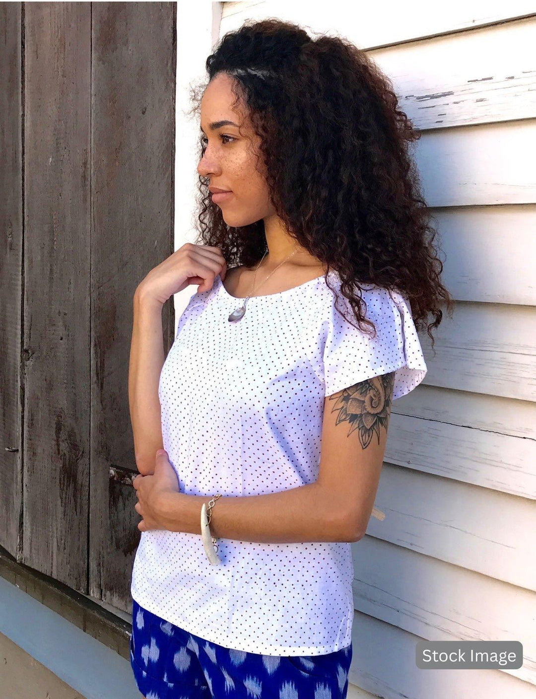 Red Polka Dot Top : Pre-Loved