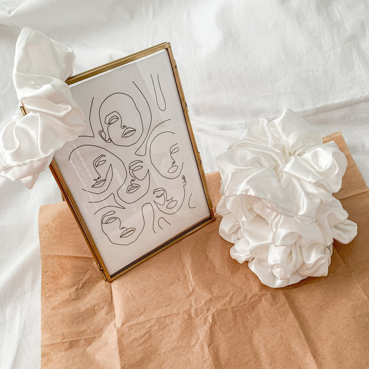 Satin Sweetheart Scrunchies