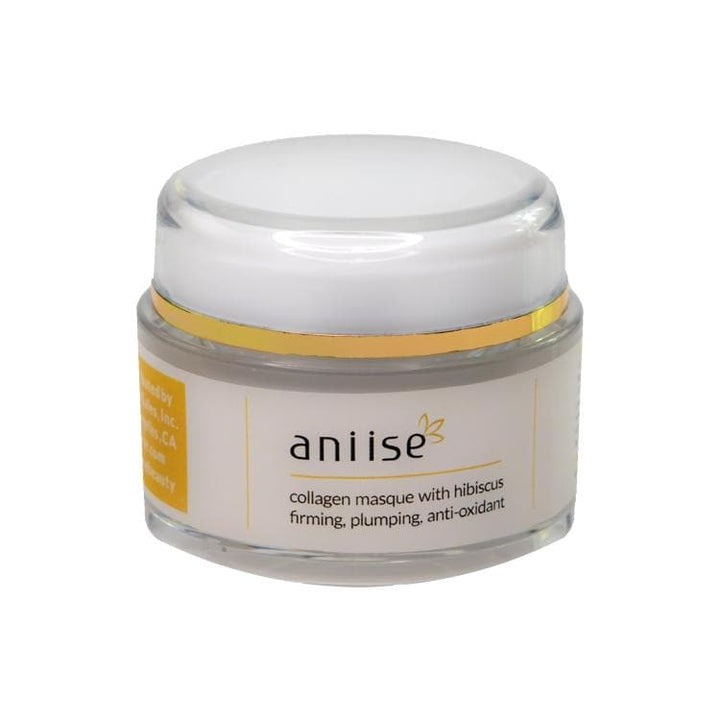 Collagen facial mask with hibiscus for anti-aging, firming, and hydrating skincare routine in your 40s.