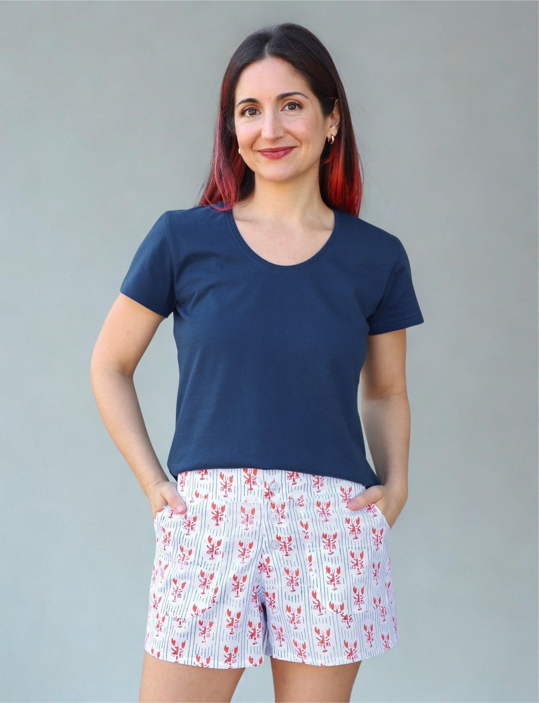 Striped Crawfish Organic Cotton Shorts