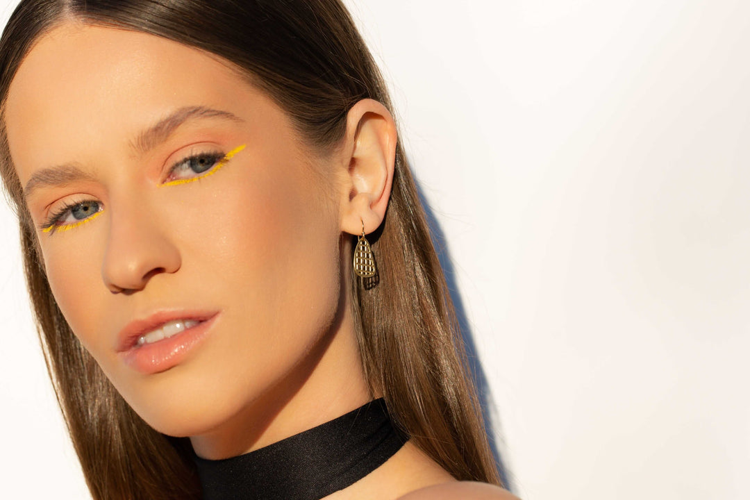 Mod Earrings | Mini Grid Earrings