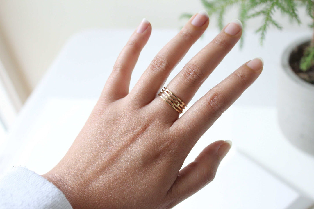 Tile Ring | Tile Patterned Ring