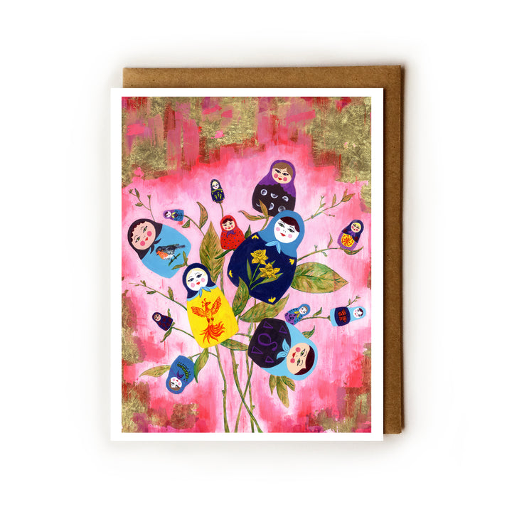 Matryoshkas in Flux - Blank Card