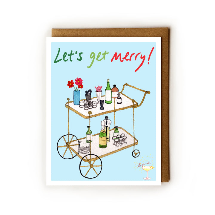 Let's Get Merry! - Blank Card
