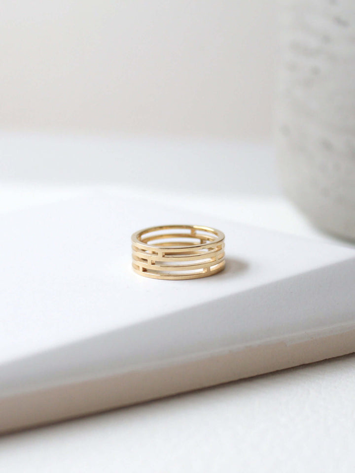 Tile Ring | Tile Patterned Ring
