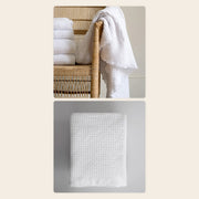 The White Waffle Bath Set by Mungo